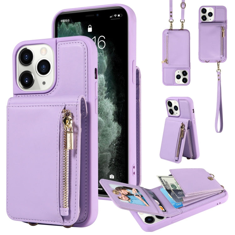 Crossbody Lanyard Zipper Wallet Leather Phone Case, For iPhone 7 Plus / 8 Plus