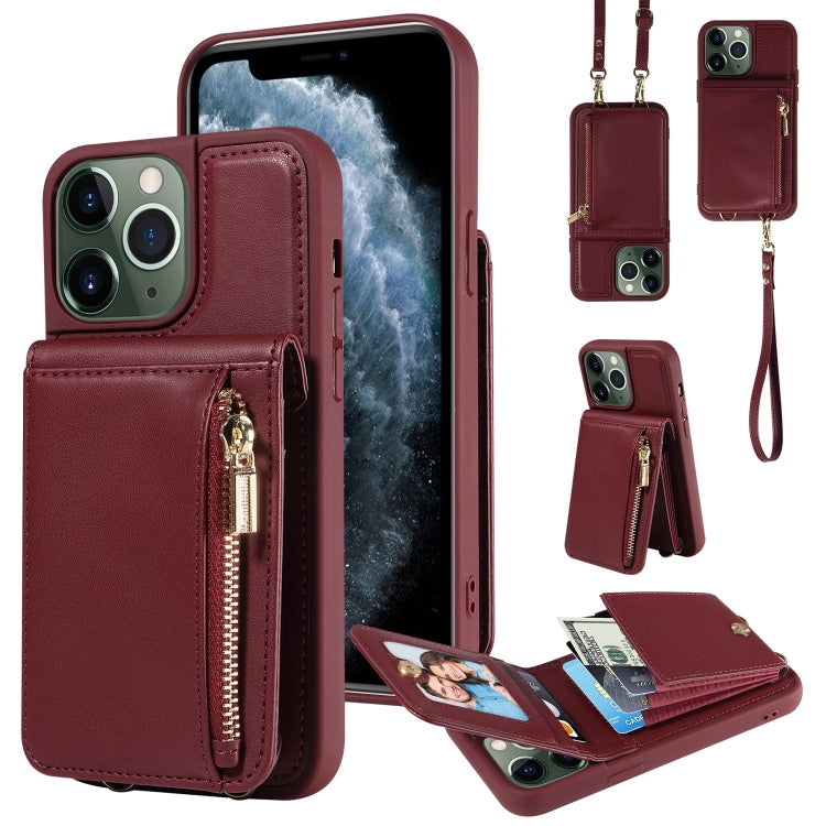 Crossbody Lanyard Zipper Wallet Leather Phone Case, For iPhone 11 Pro, For iPhone X / XS, For iPhone XR, For iPhone XS Max