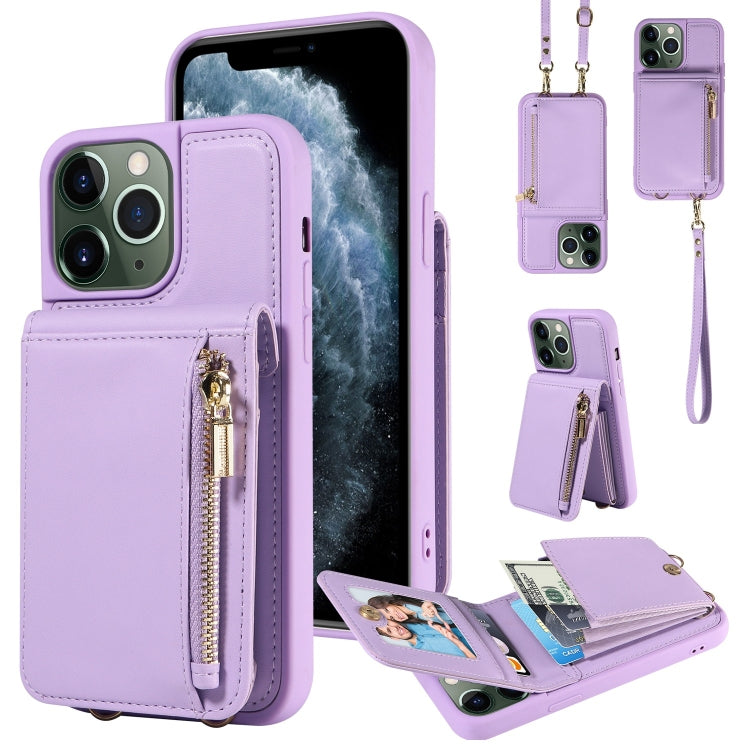 Crossbody Lanyard Zipper Wallet Leather Phone Case, For iPhone 11 Pro, For iPhone X / XS, For iPhone XR, For iPhone XS Max
