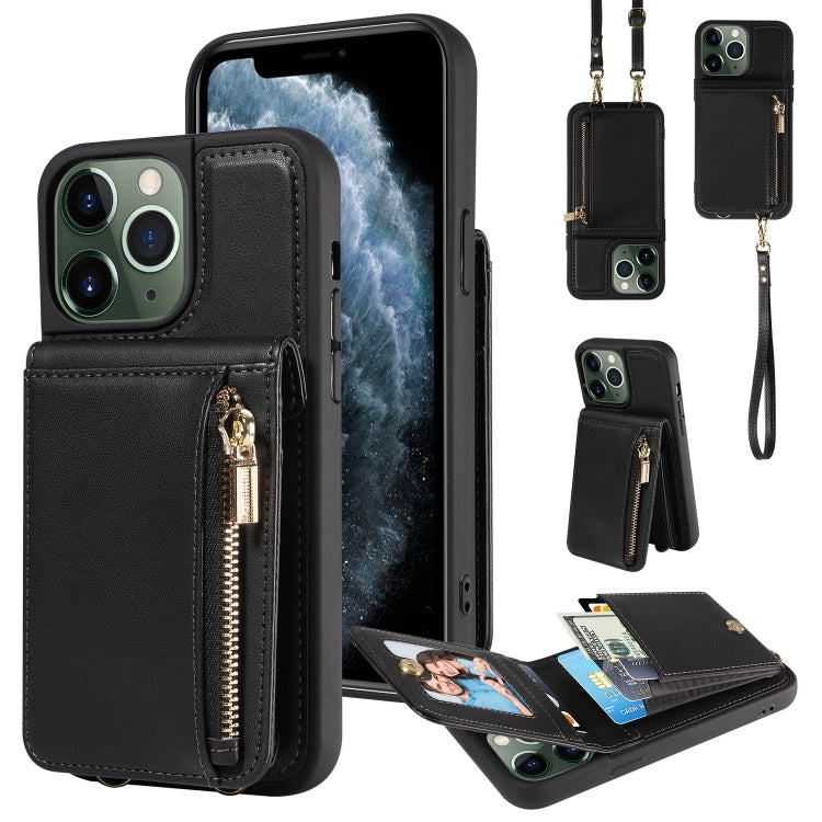 Crossbody Lanyard Zipper Wallet Leather Phone Case, For iPhone 11 Pro, For iPhone X / XS, For iPhone XR, For iPhone XS Max