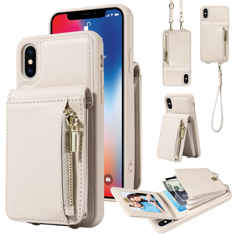 Crossbody Lanyard Zipper Wallet Leather Phone Case, For iPhone 7 Plus / 8 Plus