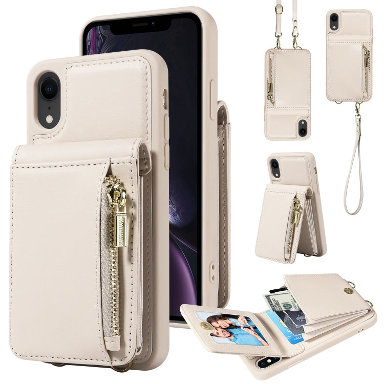Crossbody Lanyard Zipper Wallet Leather Phone Case, For iPhone 7 Plus / 8 Plus