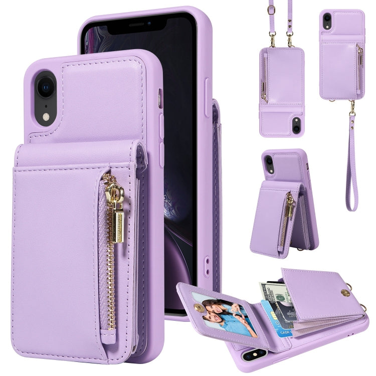 Crossbody Lanyard Zipper Wallet Leather Phone Case, For iPhone 7 Plus / 8 Plus