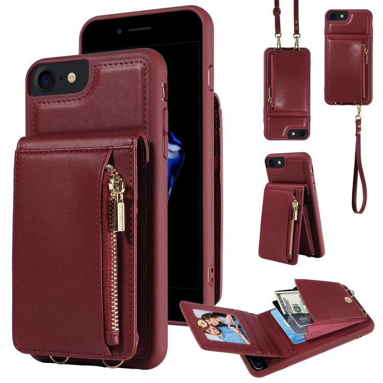 Crossbody Lanyard Zipper Wallet Leather Phone Case, For iPhone 12 / 12 Pro, For iPhone 12 Pro Max, For iPhone 11 Pro Max, For iPhone 11