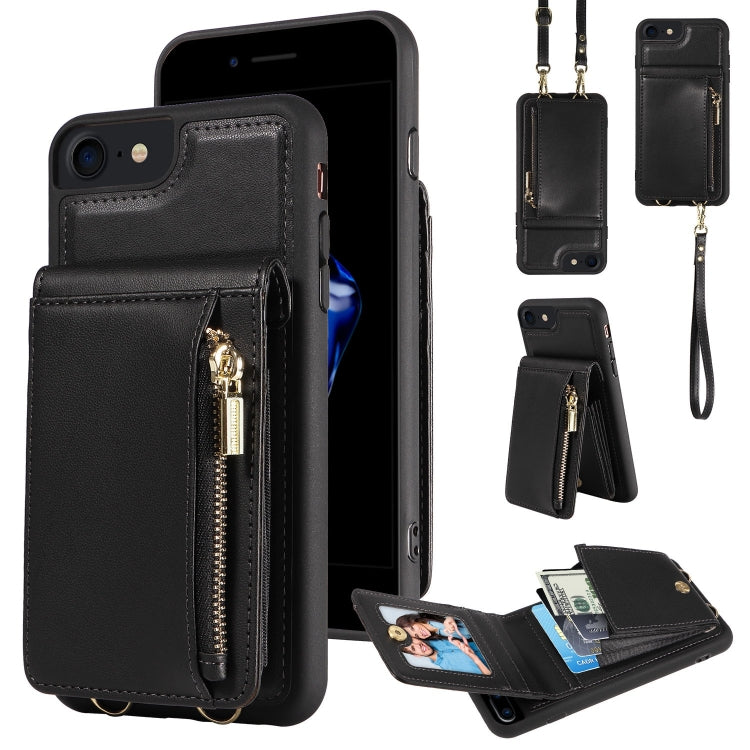 Crossbody Lanyard Zipper Wallet Leather Phone Case, For iPhone 12 / 12 Pro, For iPhone 12 Pro Max, For iPhone 11 Pro Max, For iPhone 11