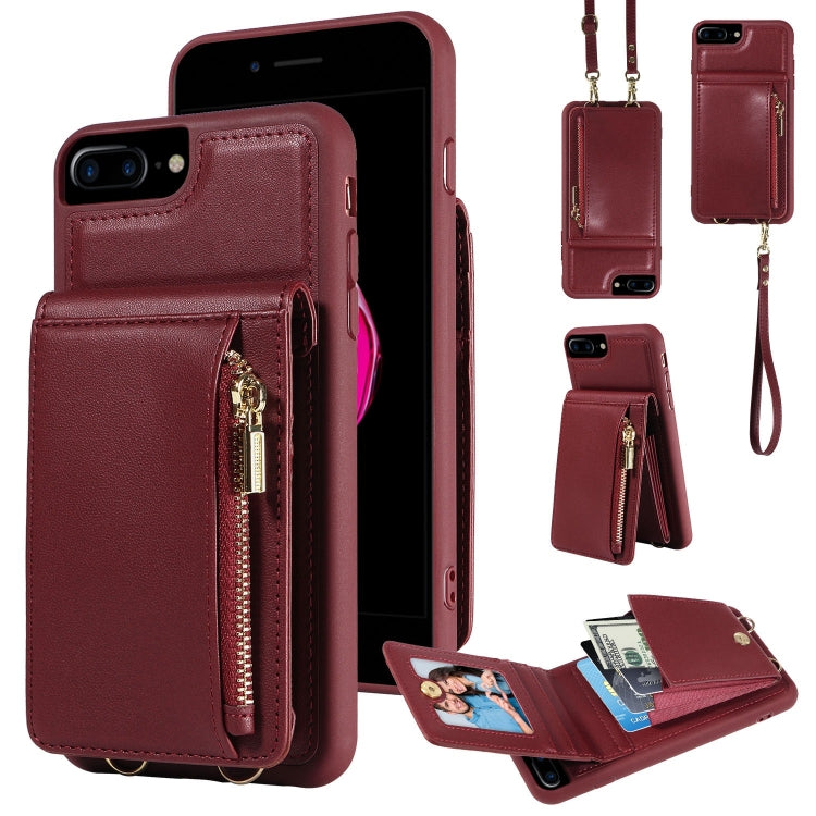 Crossbody Lanyard Zipper Wallet Leather Phone Case