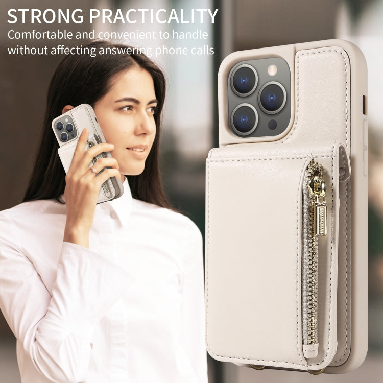 Crossbody Lanyard Zipper Wallet Leather Phone Case, For iPhone 14 Plus, For iPhone 14, For iPhone 14 Pro, For iPhone 14 Pro Max