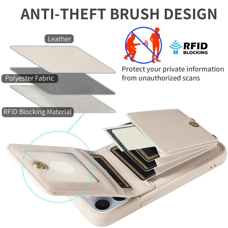 Crossbody Lanyard Zipper Wallet Leather Phone Case, For iPhone 15 Pro Max, For iPhone 15 Pro, For iPhone 15 Plus, For iPhone 15