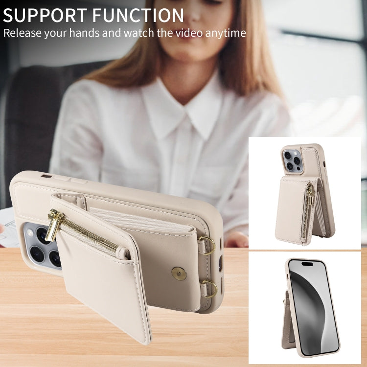 Crossbody Lanyard Zipper Wallet Leather Phone Case, For iPhone 15 Pro Max, For iPhone 15 Pro, For iPhone 15 Plus, For iPhone 15