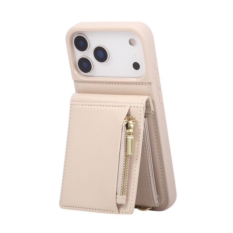 Crossbody Lanyard Zipper Wallet Leather Phone Case, For iPhone 16 Pro Max, For iPhone 16 Pro, For iPhone 16 Plus, For iPhone 16