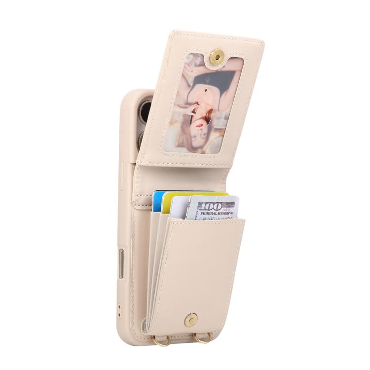 Crossbody Lanyard Zipper Wallet Leather Phone Case, For iPhone 16 Pro Max, For iPhone 16 Pro, For iPhone 16 Plus, For iPhone 16