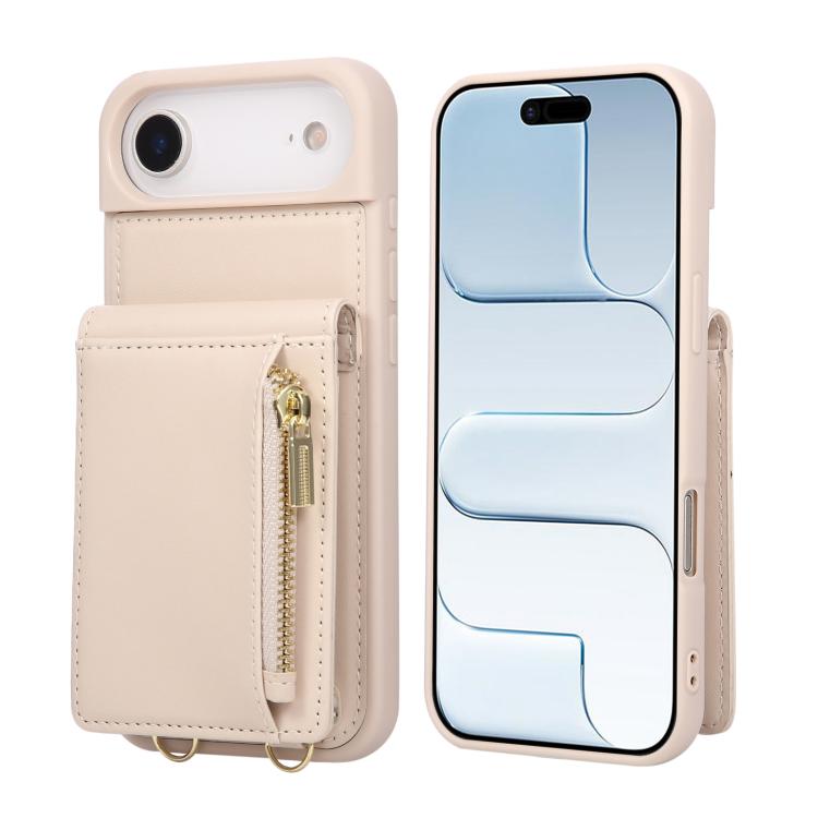 Crossbody Lanyard Zipper Wallet Leather Phone Case, For iPhone 16 Pro Max, For iPhone 16 Pro, For iPhone 16 Plus, For iPhone 16