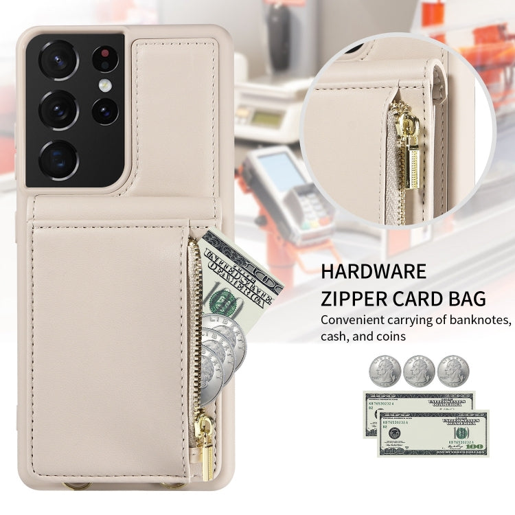 Crossbody Lanyard Zipper Wallet Leather Phone Case