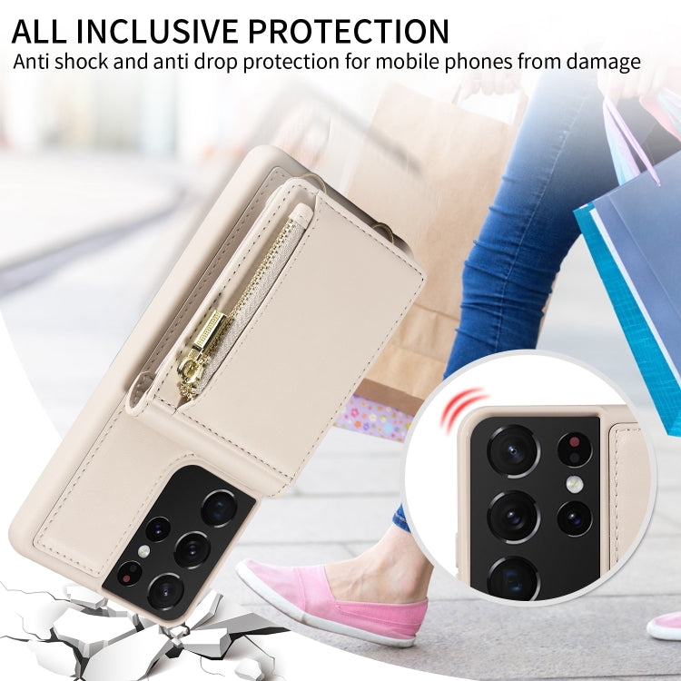 Crossbody Lanyard Zipper Wallet Leather Phone Case