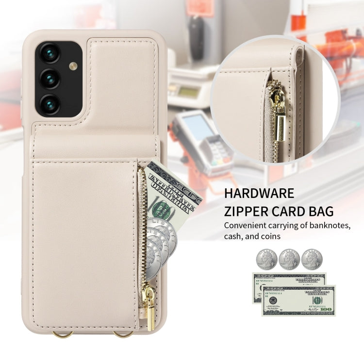 Crossbody Lanyard Zipper Wallet Leather Phone Case