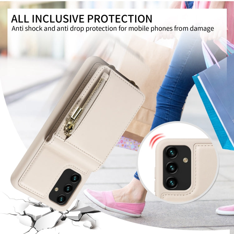 Crossbody Lanyard Zipper Wallet Leather Phone Case