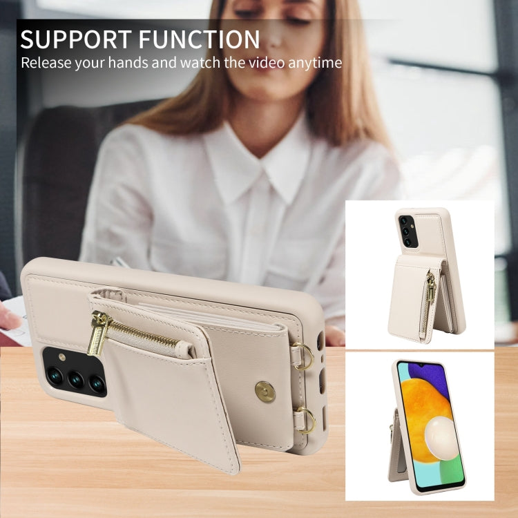 Crossbody Lanyard Zipper Wallet Leather Phone Case