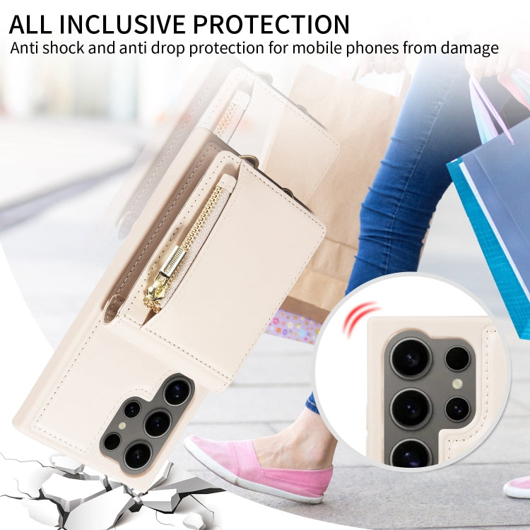 Crossbody Lanyard Zipper Wallet Leather Phone Case