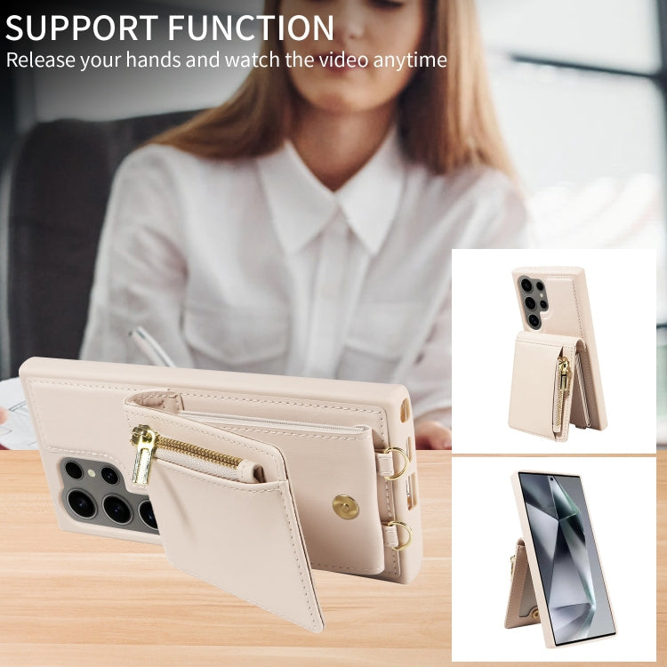 Crossbody Lanyard Zipper Wallet Leather Phone Case