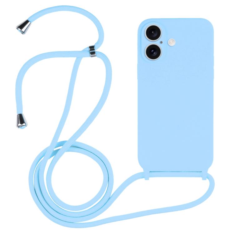 Crossbody Lanyard Liquid Silicone Case, For iPhone 17, For iPhone Air