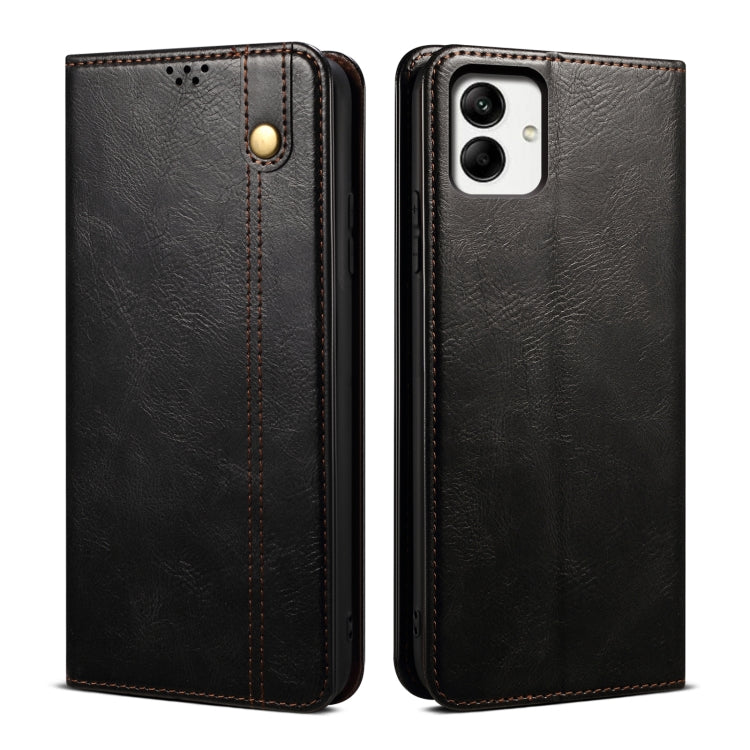 Oil Wax Crazy Horse Texture Leather Phone Case