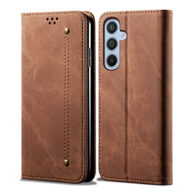 Denim Texture Casual Style Horizontal Flip Leather Case, For Samsung Galaxy M34 5G, For Samsung Galaxy A25 5G, For Samsung Galaxy A25 5G Global, For Samsung Galaxy S23 FE 5G