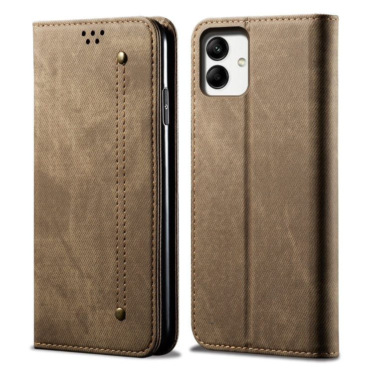 Denim Texture Casual Style Horizontal Flip Leather Case, For Samsung Galaxy M55 5G, For Samsung Galaxy M15 / F15 5G, For Samsung Galaxy A35 5G, For Samsung Galaxy A05, For Samsung Galaxy A05s, For Samsung Galaxy F34 5G