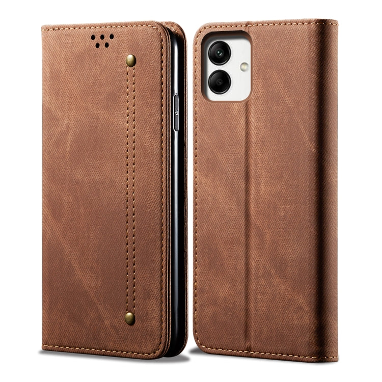 Denim Texture Casual Style Horizontal Flip Leather Case, For Samsung Galaxy M55 5G, For Samsung Galaxy M15 / F15 5G, For Samsung Galaxy A35 5G, For Samsung Galaxy A05, For Samsung Galaxy A05s, For Samsung Galaxy F34 5G