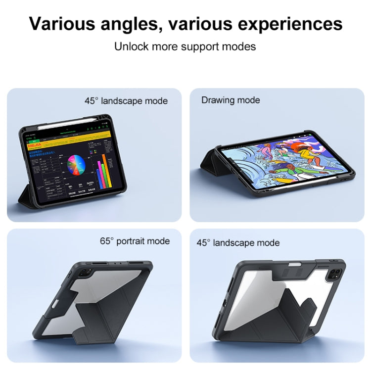 Deformation Buckle Leather Smart Tablet Case, For iPad Pro 12.9 2022 / 2021 / 2020 / 2018, For iPad Pro 11 2022 / 2021 / 2020 / 2018, For iPad 10th Gen 10.9 2022, For iPad Air 2022 / 2020, For iPad 10.2 2021 / 2020 / 2019