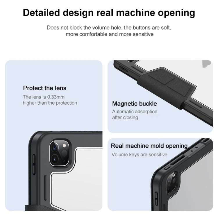 Étui en cuir à boucle déformable pour tablette, pour iPad Pro 12.9 (2022/2021/2020/2018), pour iPad Pro 11 (2022/2021/2020/2018), pour iPad 10e génération (10.9) (2022), pour iPad Air (2022/2020), pour iPad 10.2 (2021/2020/2019)