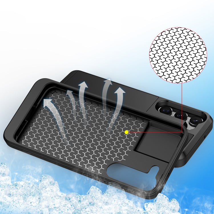 Multifunction Armor Slide Card Slot Phone Case, For Samsung Galaxy S21 5G