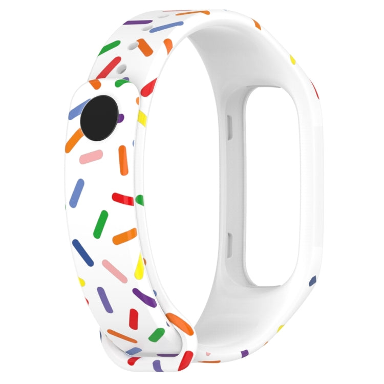 Bracelet de montre sport en silicone à pois arc-en-ciel, pour OPPO