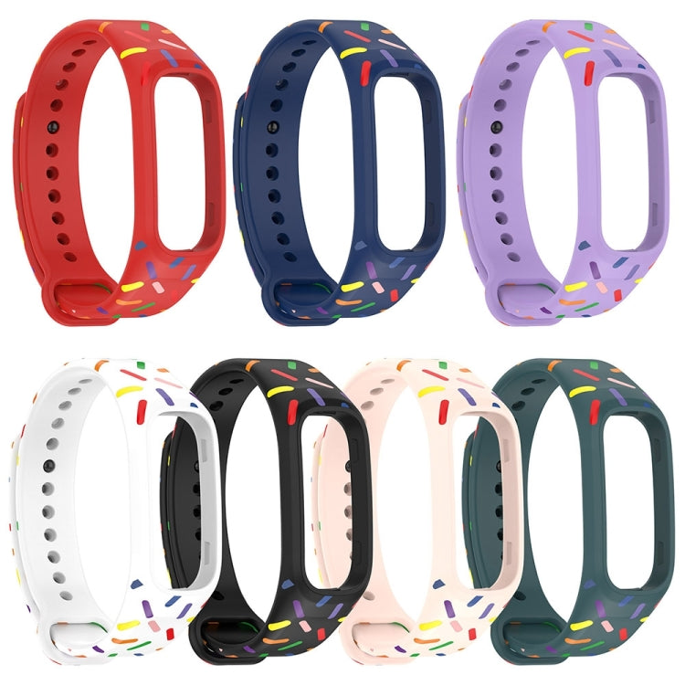 Bracelet de montre sport en silicone à pois arc-en-ciel, pour OPPO