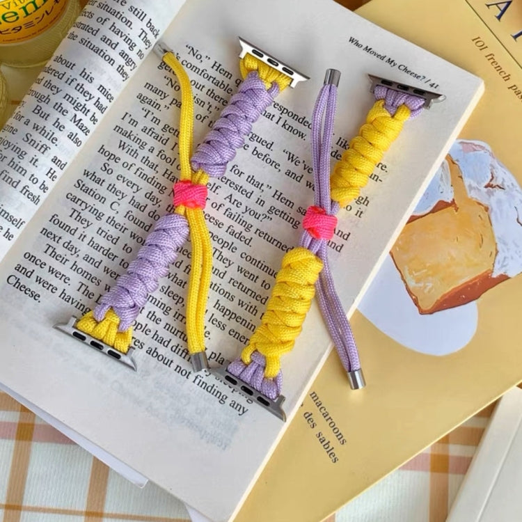 Twist Knotted Nylon Watch Band, For Apple Watch SE 2023 44mm, For Apple Watch Ultra 49mm, For Apple Watch 8 41mm, For Apple Watch 8 45mm, For Apple Watch SE 2022 40mm, For Apple Watch SE 2023 40mm