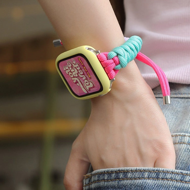 Bracelet de montre en nylon noué torsadé, pour Apple Watch 42 mm et 38 mm