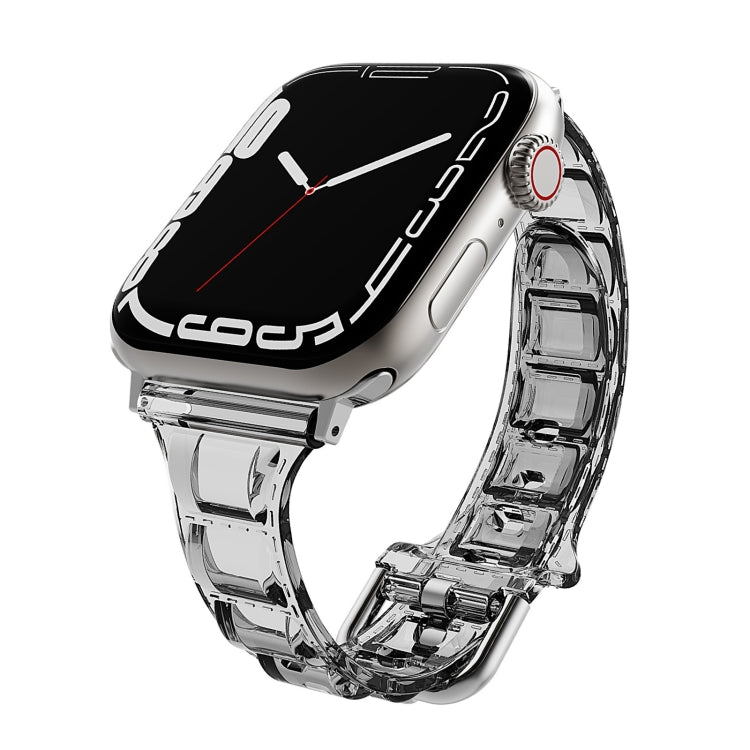 Cube Airbag Clear TPU Watch Band, For Apple Watch 9 41mm, For Apple Watch Ultra 49mm, For Apple Watch 8 41mm, For Apple Watch 8 45mm