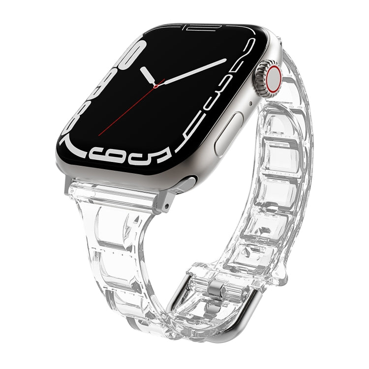 Cube Airbag Clear TPU Watch Band, For Apple Watch SE 40mm, For Apple Watch SE 44mm, For Apple Watch 6 40mm, For Apple Watch 6 44mm