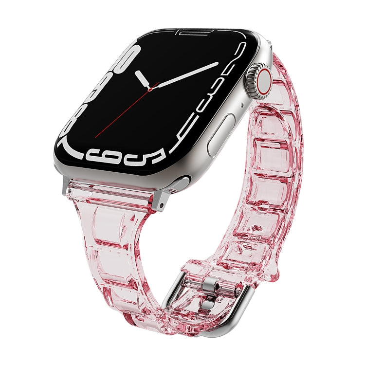 Cube Airbag Clear TPU Watch Band, For Apple Watch SE 2023 44mm, For Apple Watch SE 2023 40mm, For Apple Watch Ultra 2 49mm, For Apple Watch 9 45mm