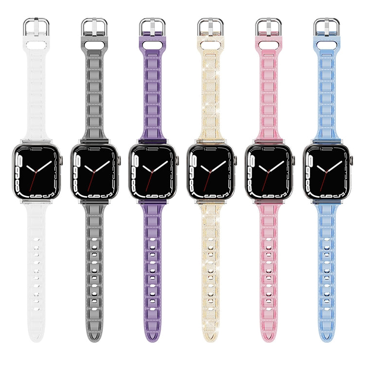 Cube Airbag Clear TPU Watch Band, For Apple Watch SE 40mm, For Apple Watch SE 44mm, For Apple Watch 6 40mm, For Apple Watch 6 44mm