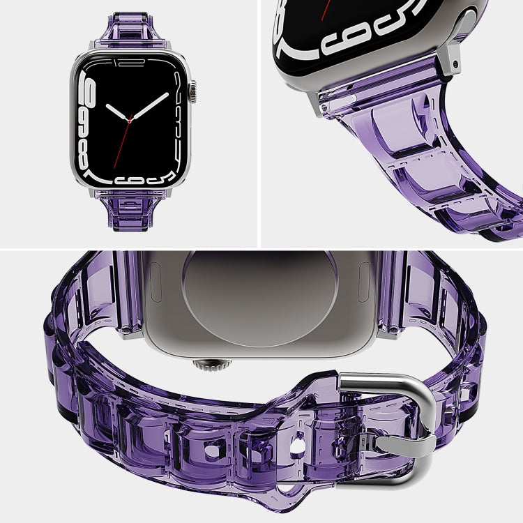 Cube Airbag Clear TPU Watch Band, For Apple Watch SE 2023 44mm, For Apple Watch SE 2023 40mm, For Apple Watch Ultra 2 49mm, For Apple Watch 9 45mm