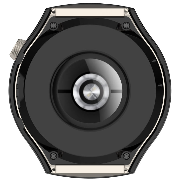 Half Coverage Hollowed Watch Protective Case + Hydrogel Film Set, For Huawei Watch 4 Pro