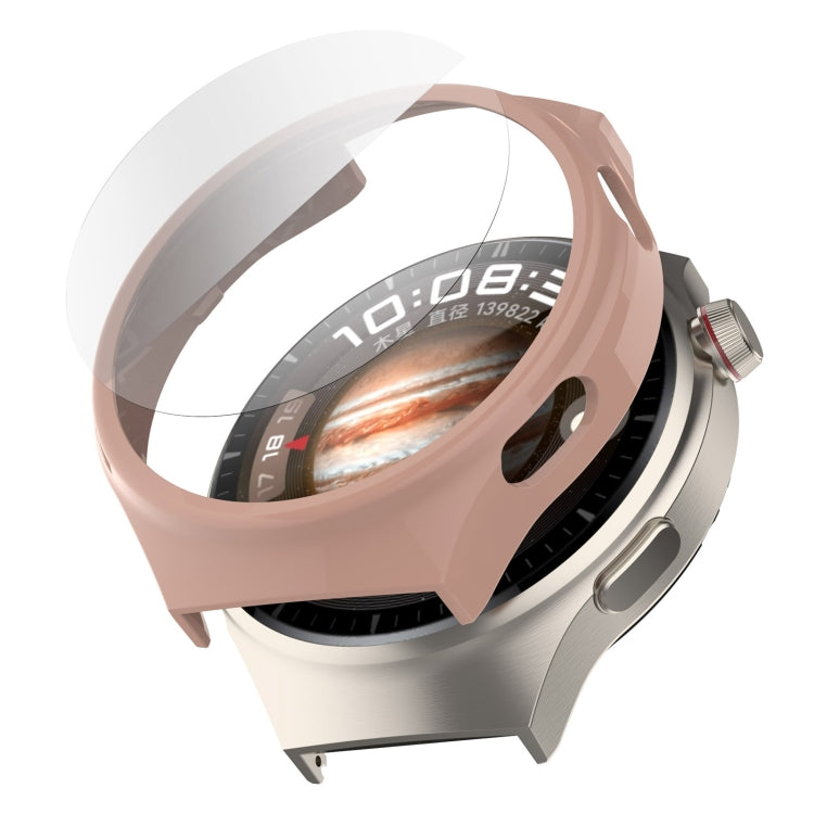 Half Coverage Hollowed Watch Protective Case + Hydrogel Film Set, For Huawei Watch 4 Pro