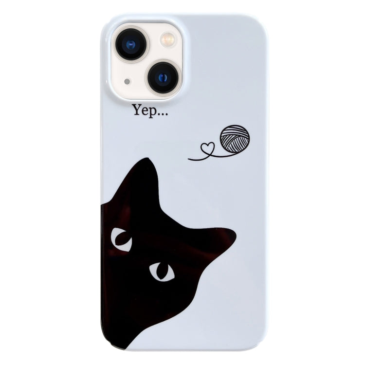 Painted Pattern PC Phone Case, For iPhone 14