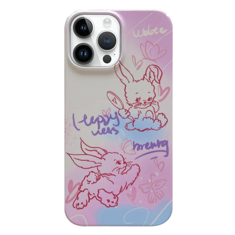 Painted Pattern PC Phone Case, For iPhone 14 Pro