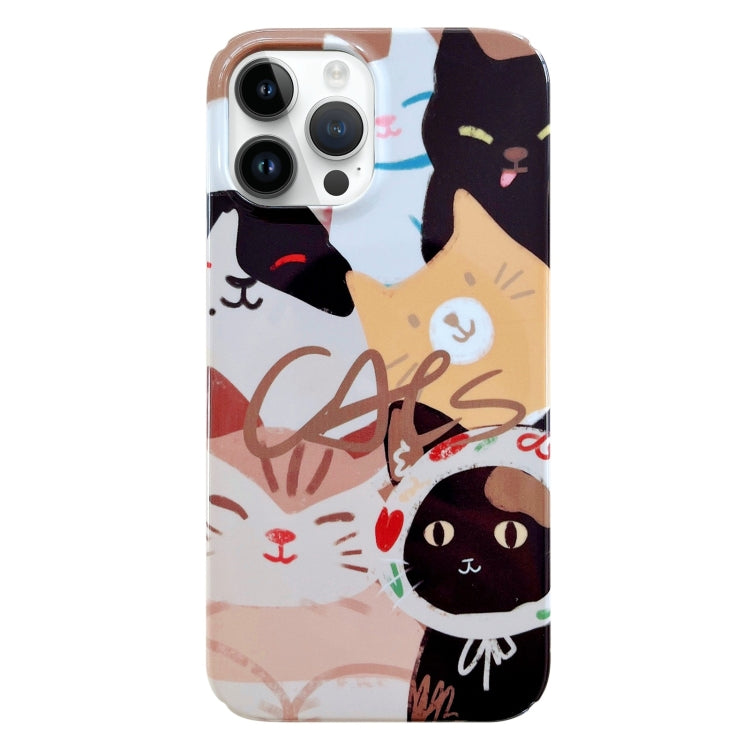 Painted Pattern PC Phone Case, For iPhone 14 Pro Max