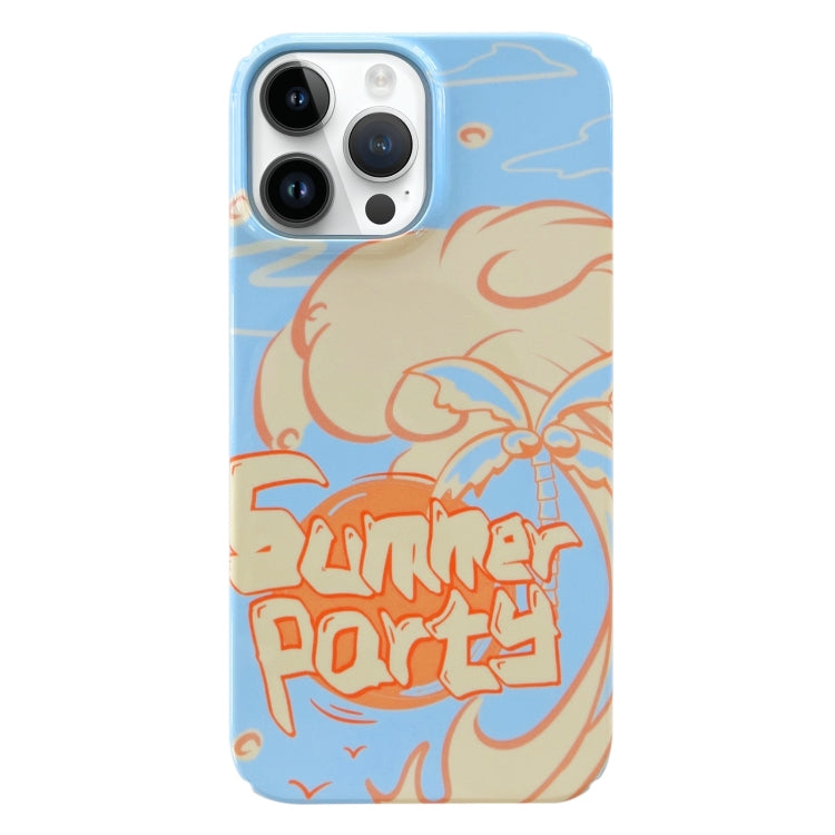 Painted Pattern PC Phone Case, For iPhone 14 Pro Max