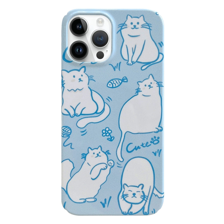 Painted Pattern PC Phone Case, For iPhone 14 Pro Max