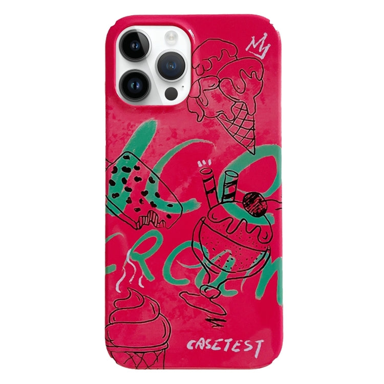Painted Pattern PC Phone Case, For iPhone 14 Pro Max
