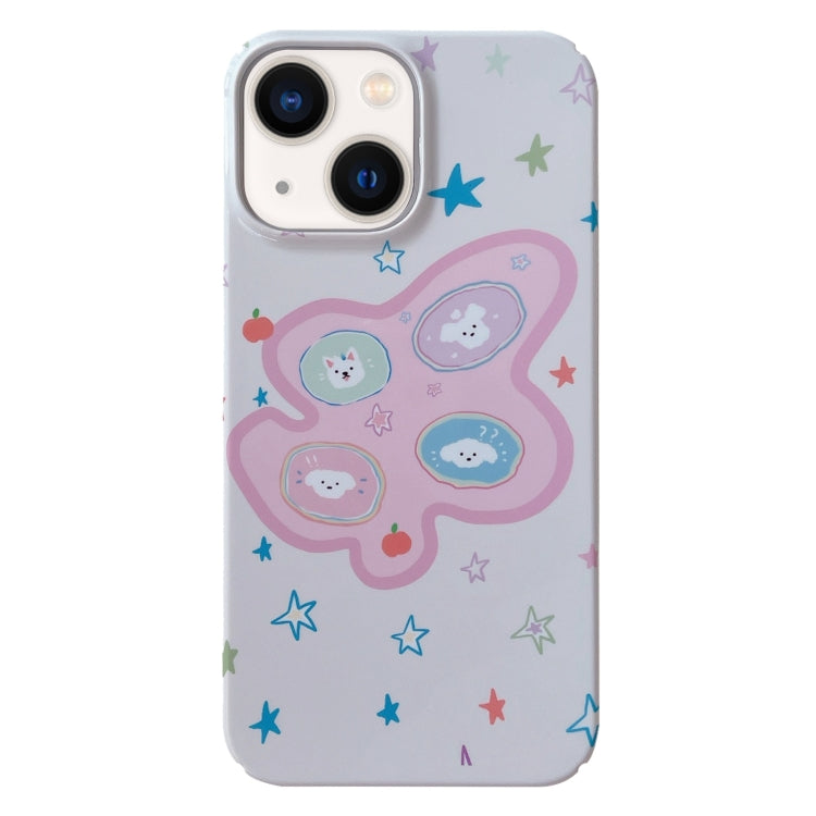 Painted Pattern PC Phone Case, For iPhone 14 Plus