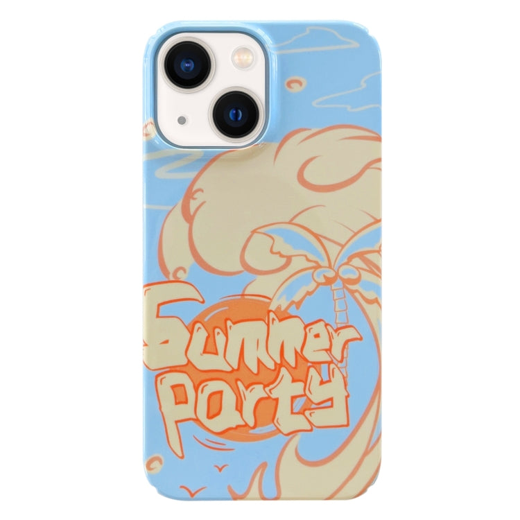 Painted Pattern PC Phone Case, For iPhone 14 Plus